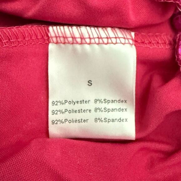 Mirawise Women’s Metallic Shorts Summer YogaHot Dolphin Hem Style Rose 2 Small - Picture 3 of 6